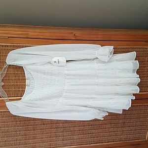 Metallic gold and silver dress.